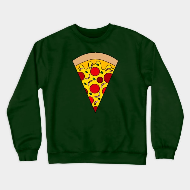 A Pizza Slice Crewneck Sweatshirt by Osmi Anannya